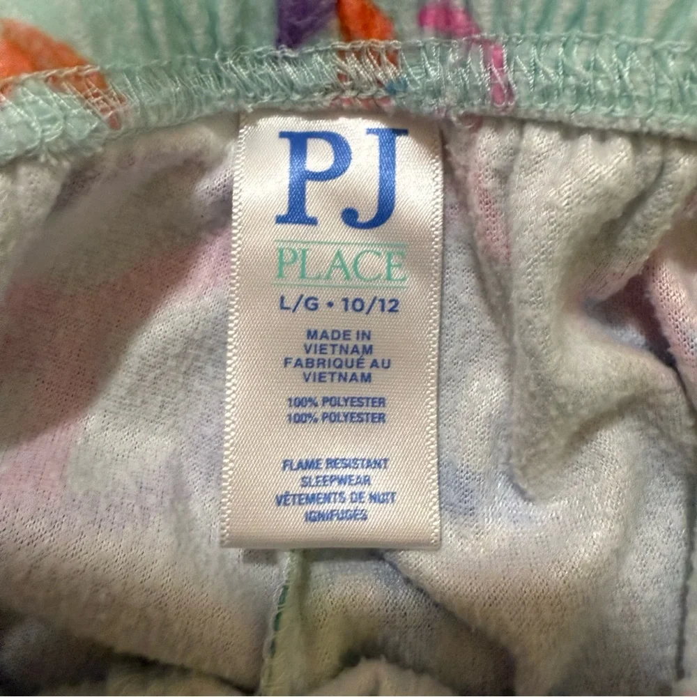 Girls Sz 10 Long Sleeve Pants Pajamas Colorful The Children’s Place Doodle Peace